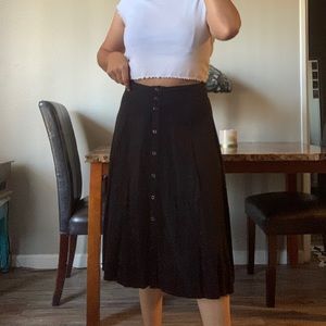 Black button down skirt 🎱